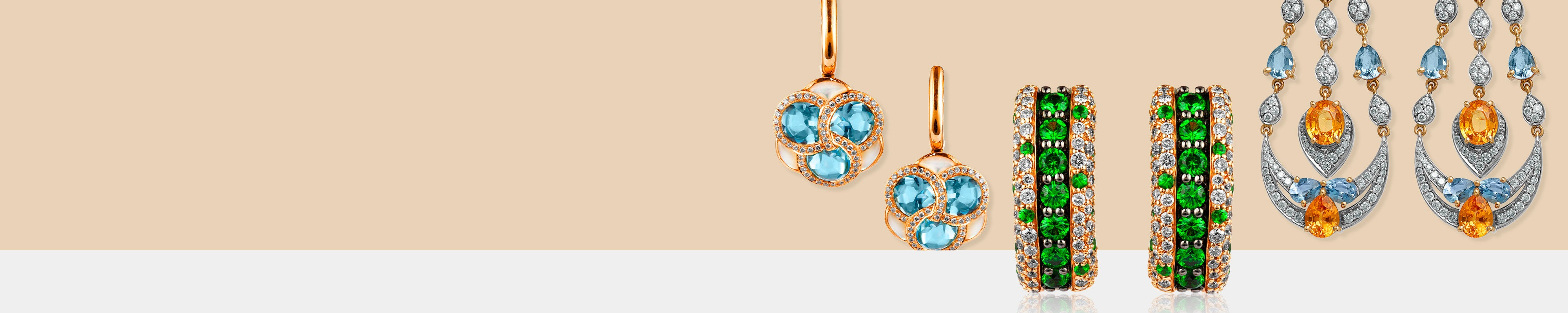 Oorbellen met kleursteen