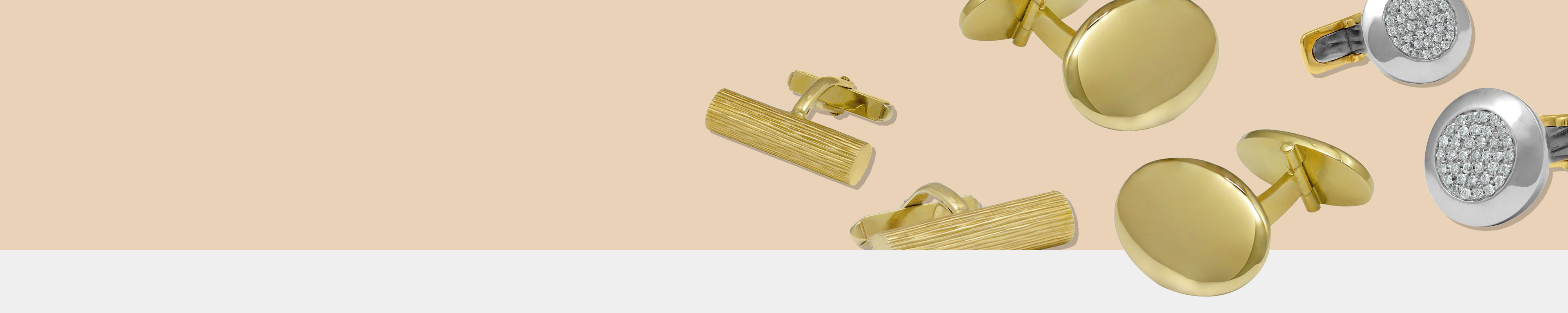 Drie verschillende manchet knoppen