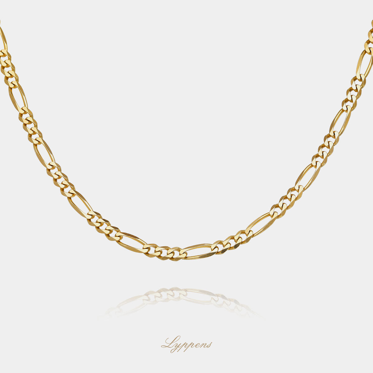 Geelgouden figaro collier