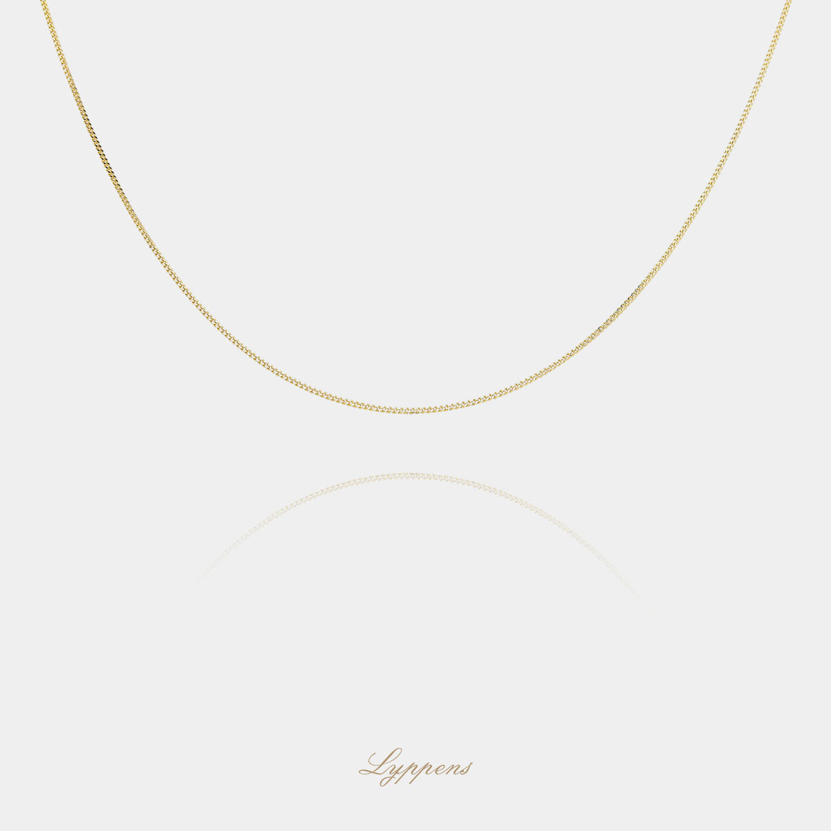 Yellow gold gourmet link necklace