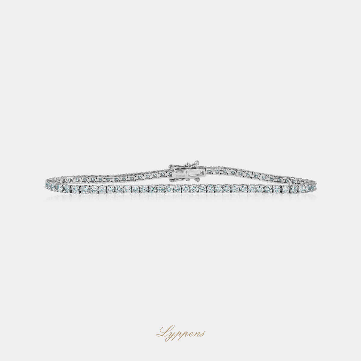 Witgouden tennisarmband met diamant 3.00ct
