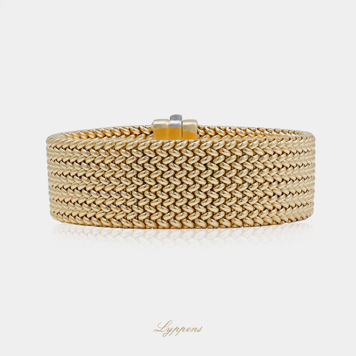 Yellow gold Milanese link bracelet