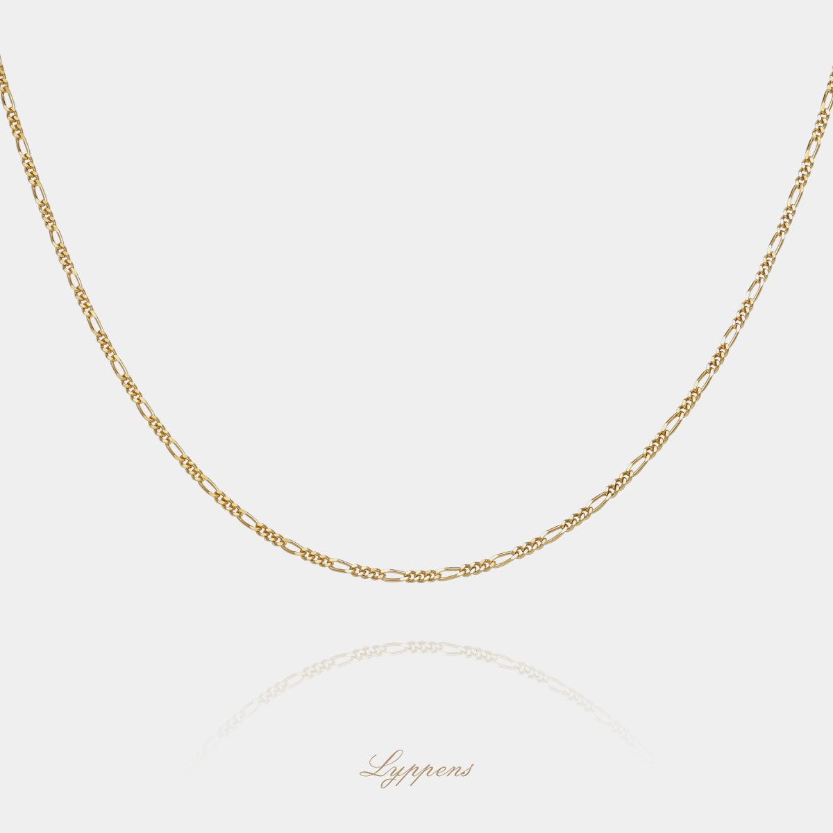 Geelgouden Figaro schakelcollier