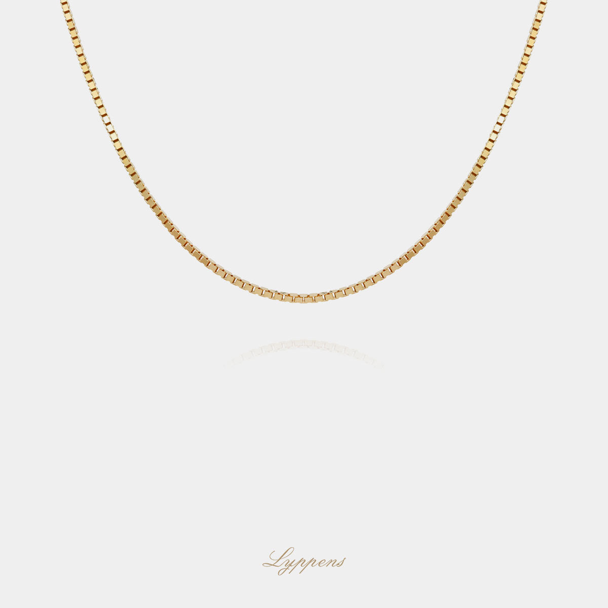 Geelgouden venetiaanse schakelcollier