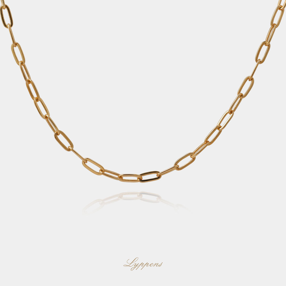 Geelgouden closed forever schakelcollier.