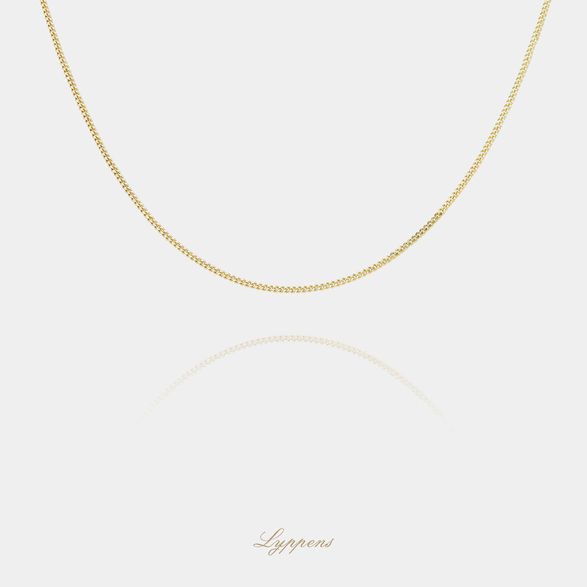 Geelgouden gourmet schakelcollier