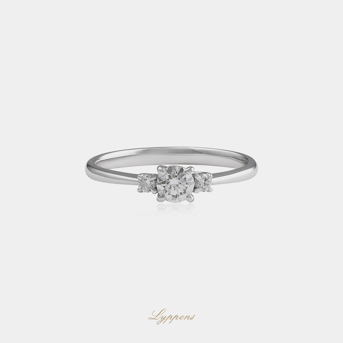 Witgouden ring met diamant