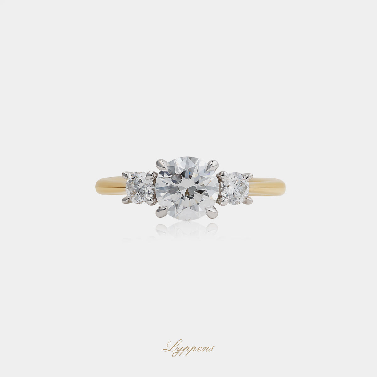 Geelgouden ring met diamant