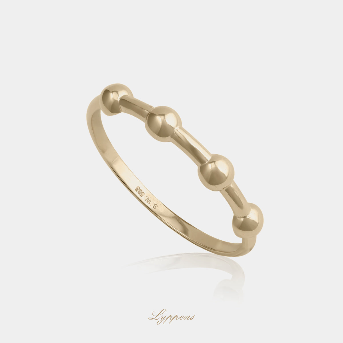 Geelgouden fantasie ring