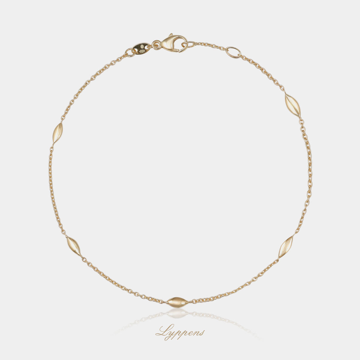 Yellow gold fantasy bracelet