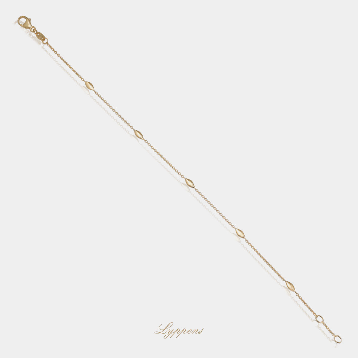 Yellow gold fantasy bracelet