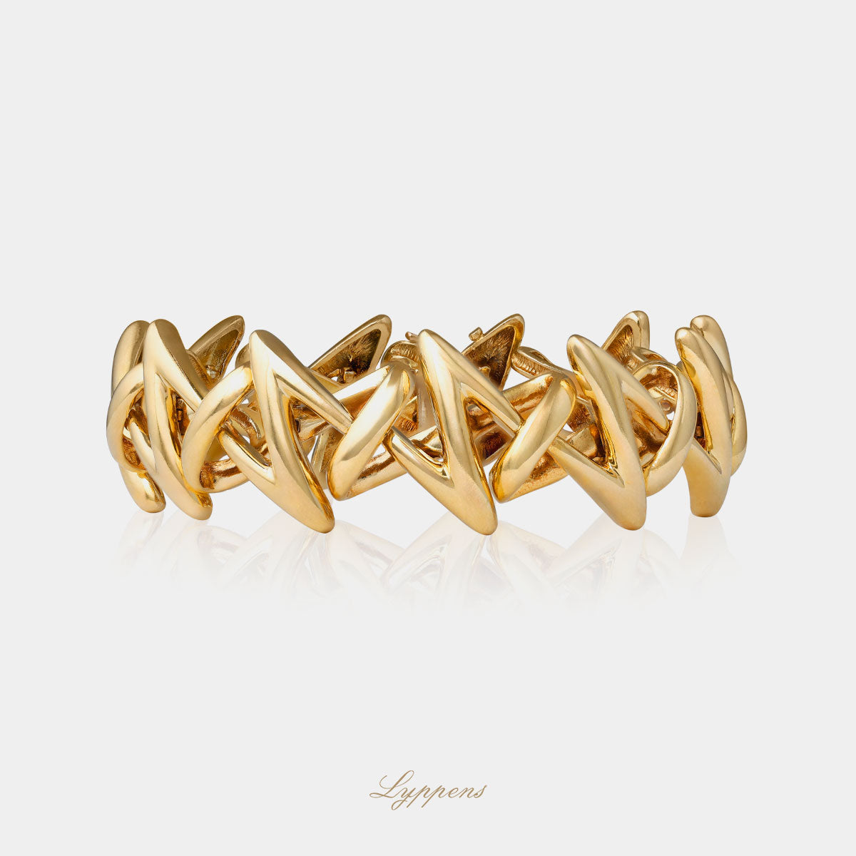 Geelgouden vintage jaren '80 armband.