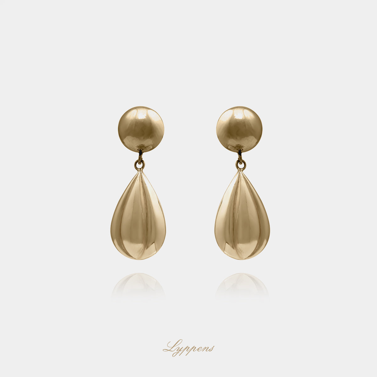 Geelgouden vintage oorbellen