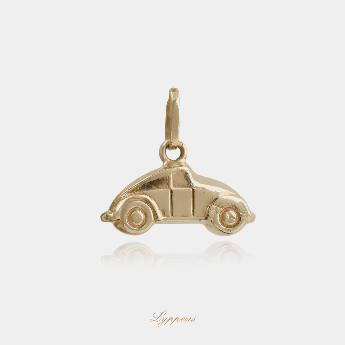 14kt geelgouden bedel Volkswagen kever auto hanger gouden auto bedel voor ketting of armband