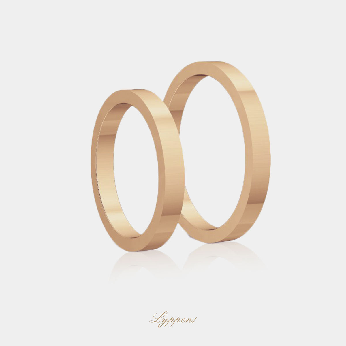 Roségouden trouwring model A 2.5mm