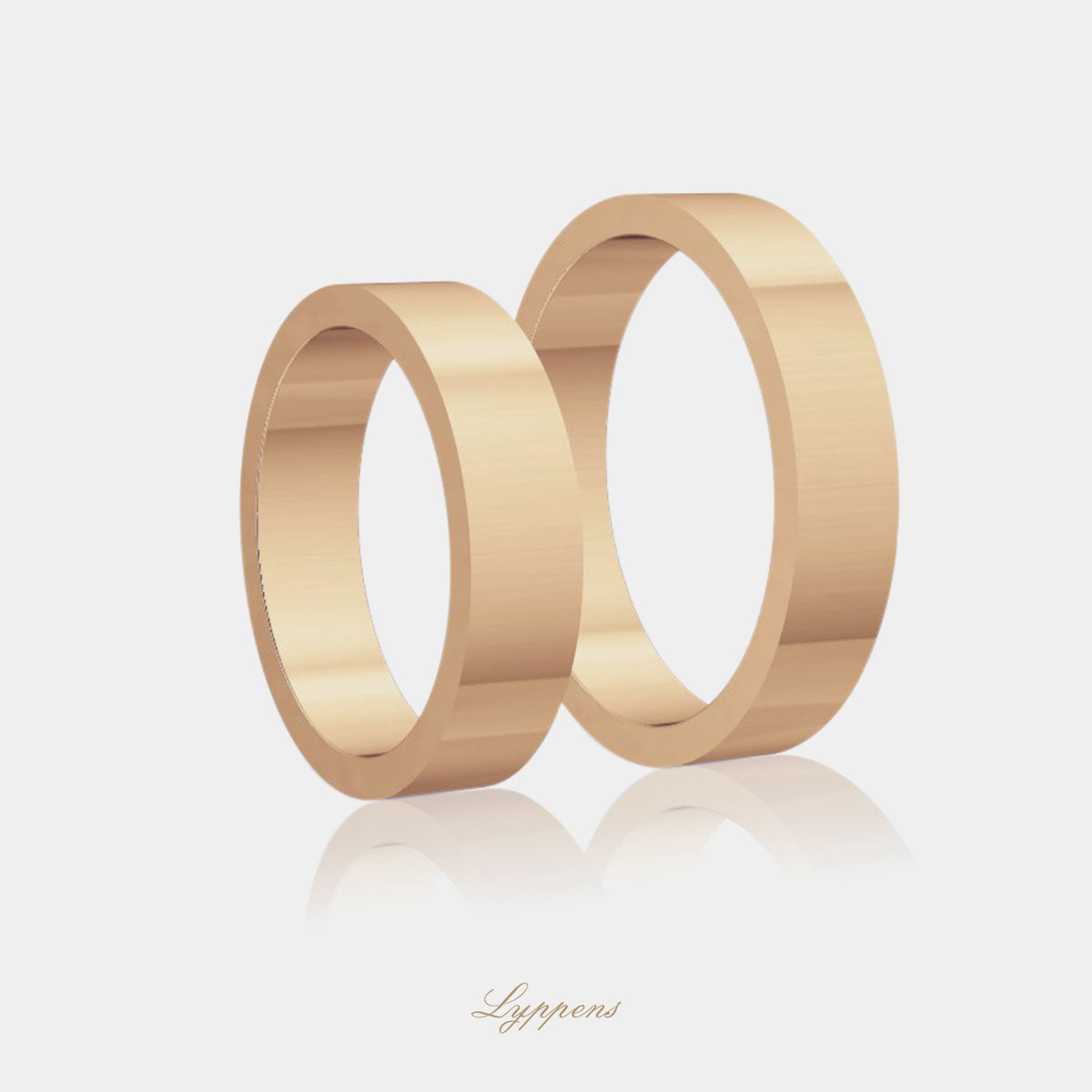 Roségouden trouwring model A 4.5mm