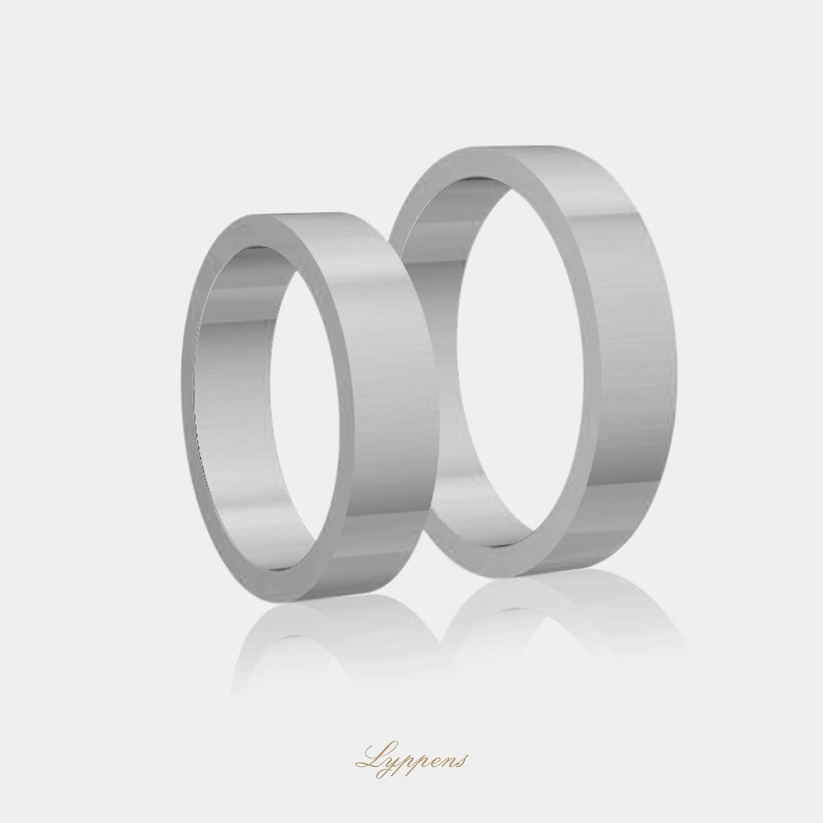 Witgouden trouwring model A 4.5mm