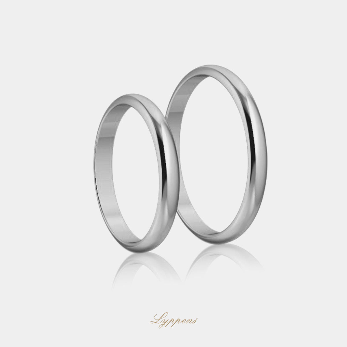 18kt witgouden trouwring model B 2.5mm breed