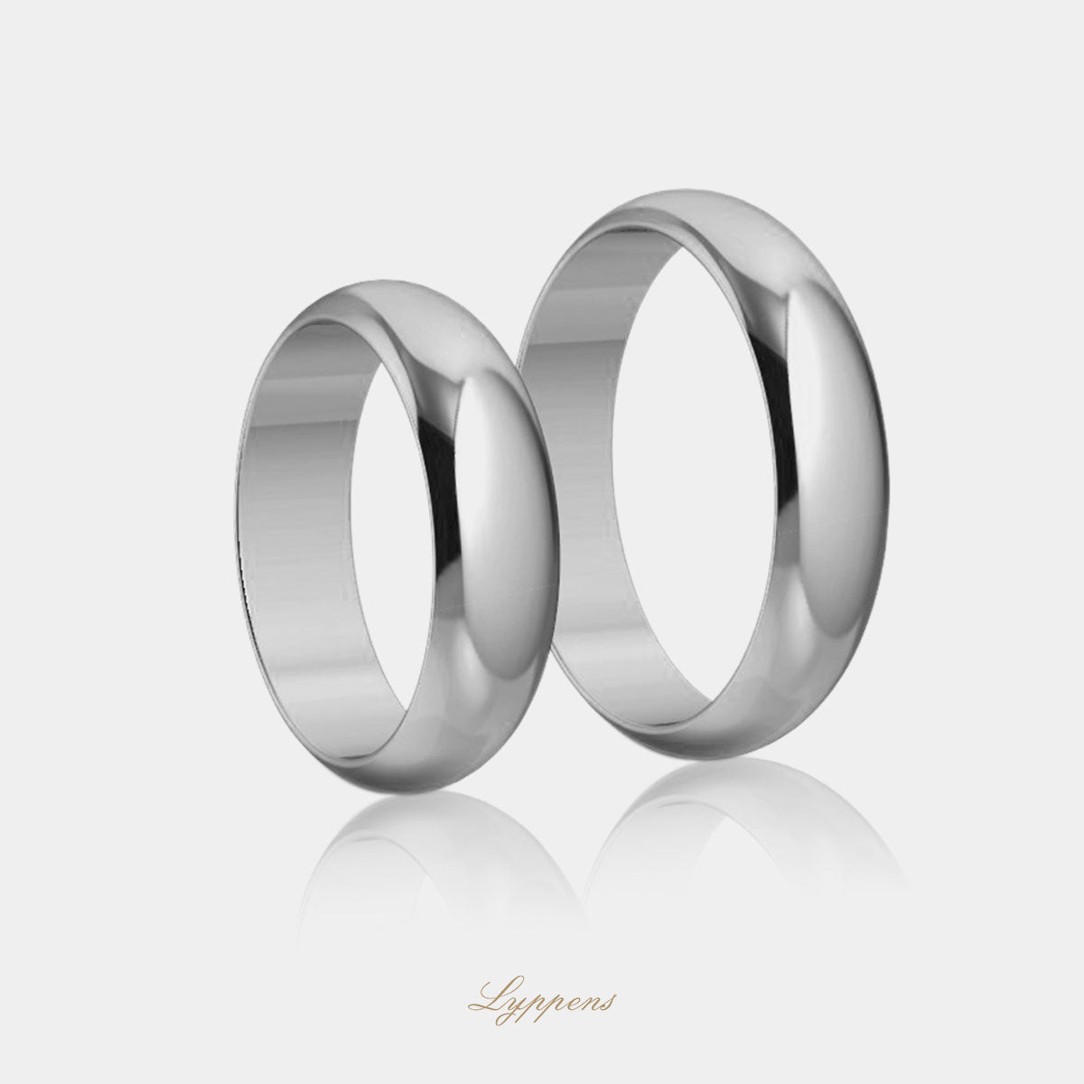 18kt witgouden trouwring model B 5mm breed