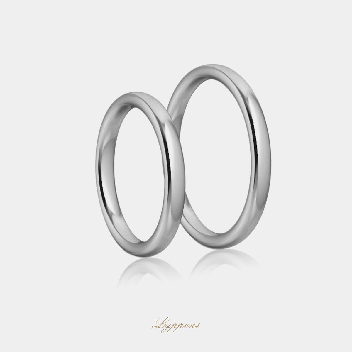 White gold wedding band model D 2.5mm