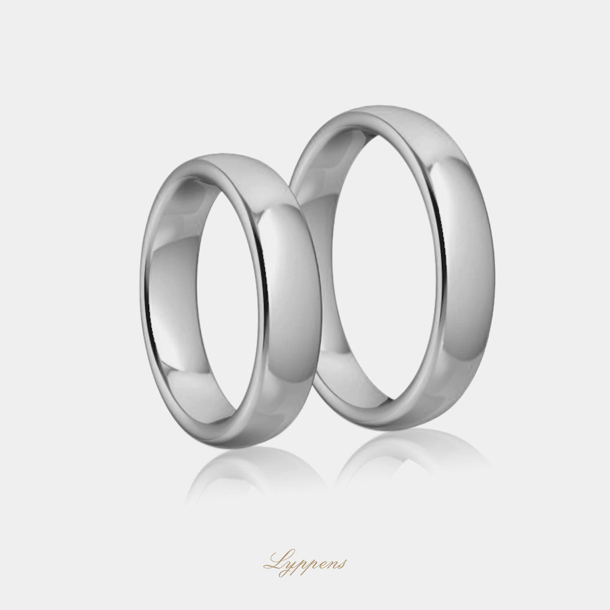 18kt witgouden trouwring model D 4.5mm breed
