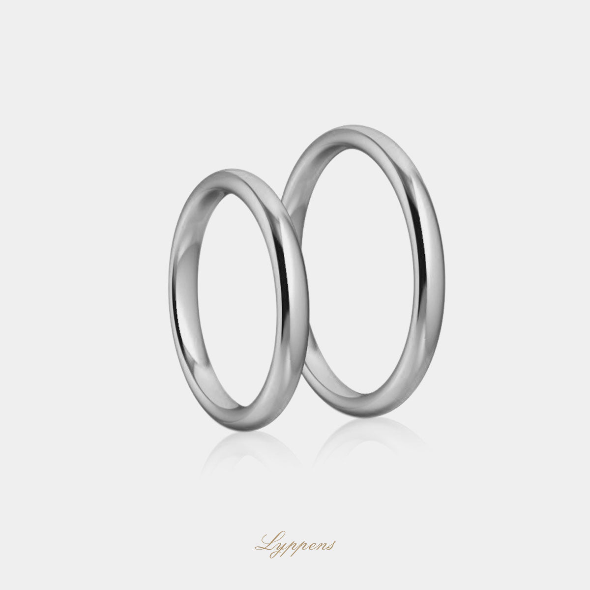 18kt witgouden trouwring model P 2.5mm breed