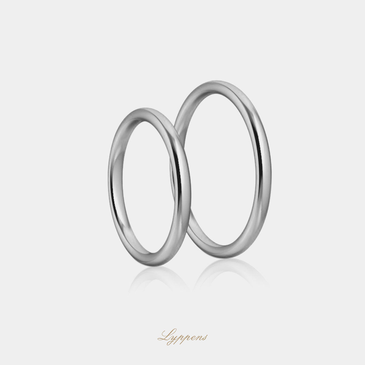 18kt witgouden trouwring model P 2mm breed