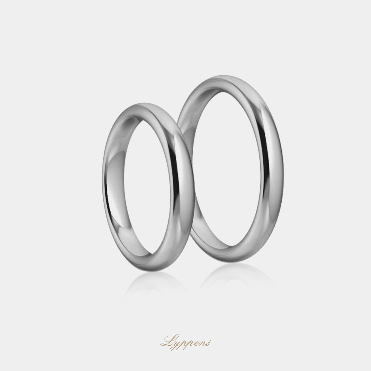 18kt witgouden trouwring model P 3mm breed