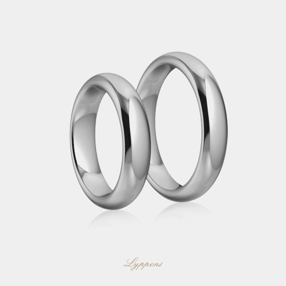 White gold wedding band model P 4.5mm