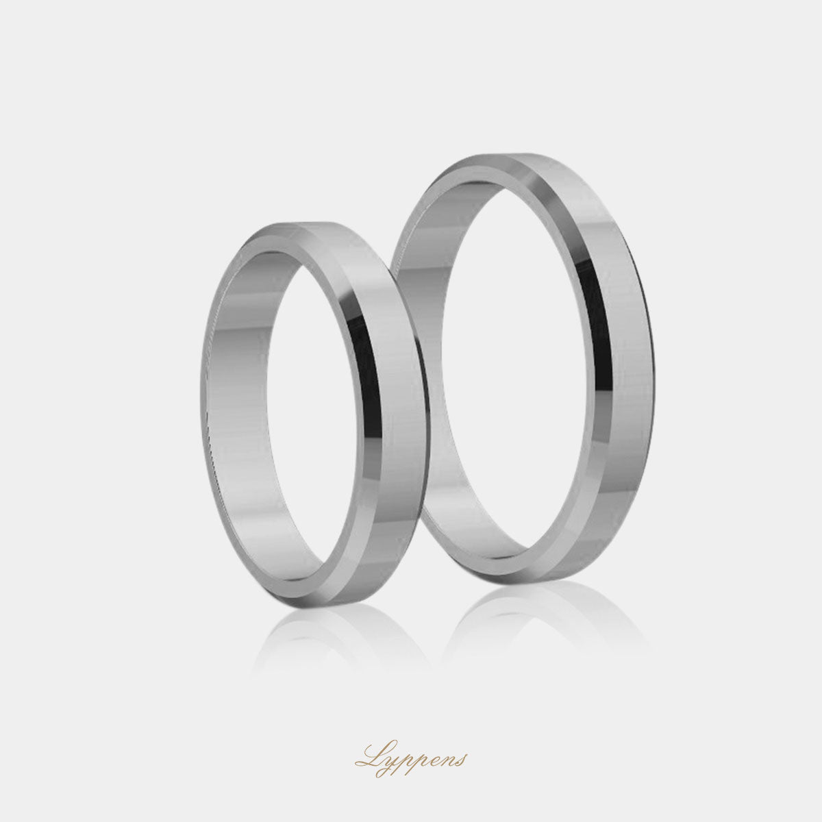 White gold wedding band model R 3.5mm