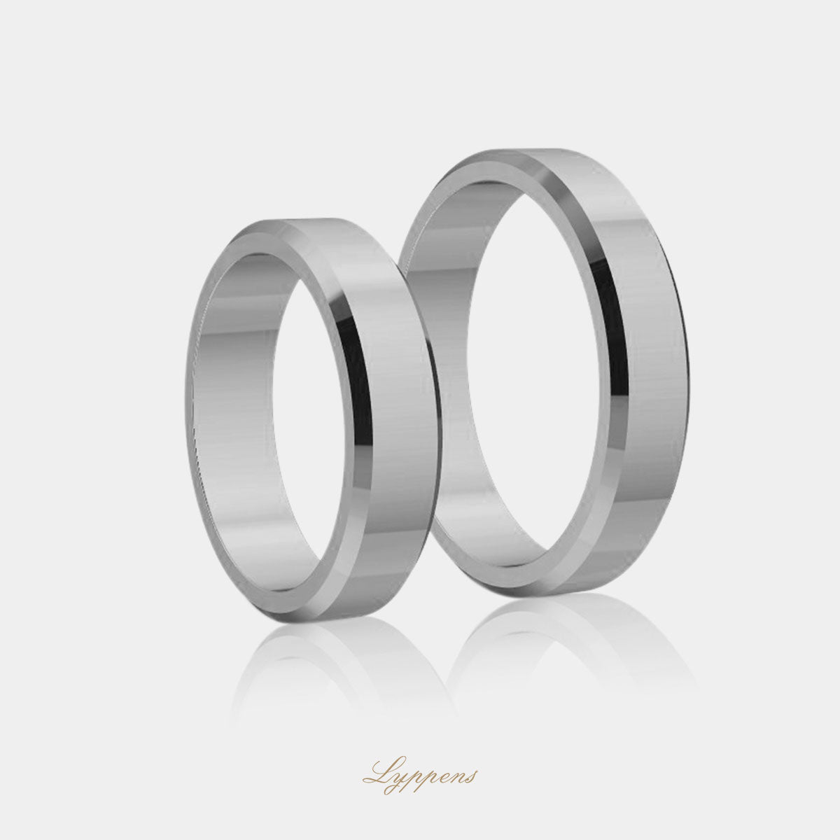 White gold wedding band model R4.5mm
