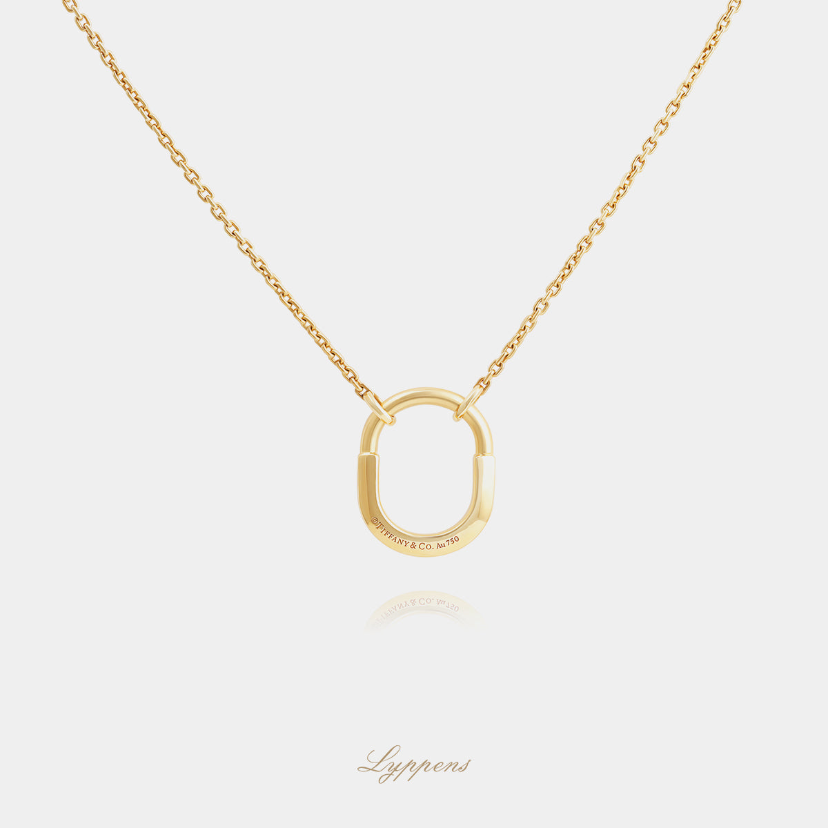 Yellow gold Tiffany & Co. Lock necklace