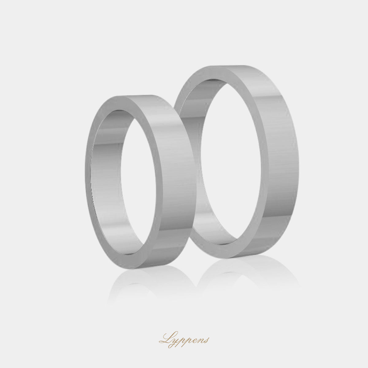 18kt witgouden trouwring model A 4mm breed