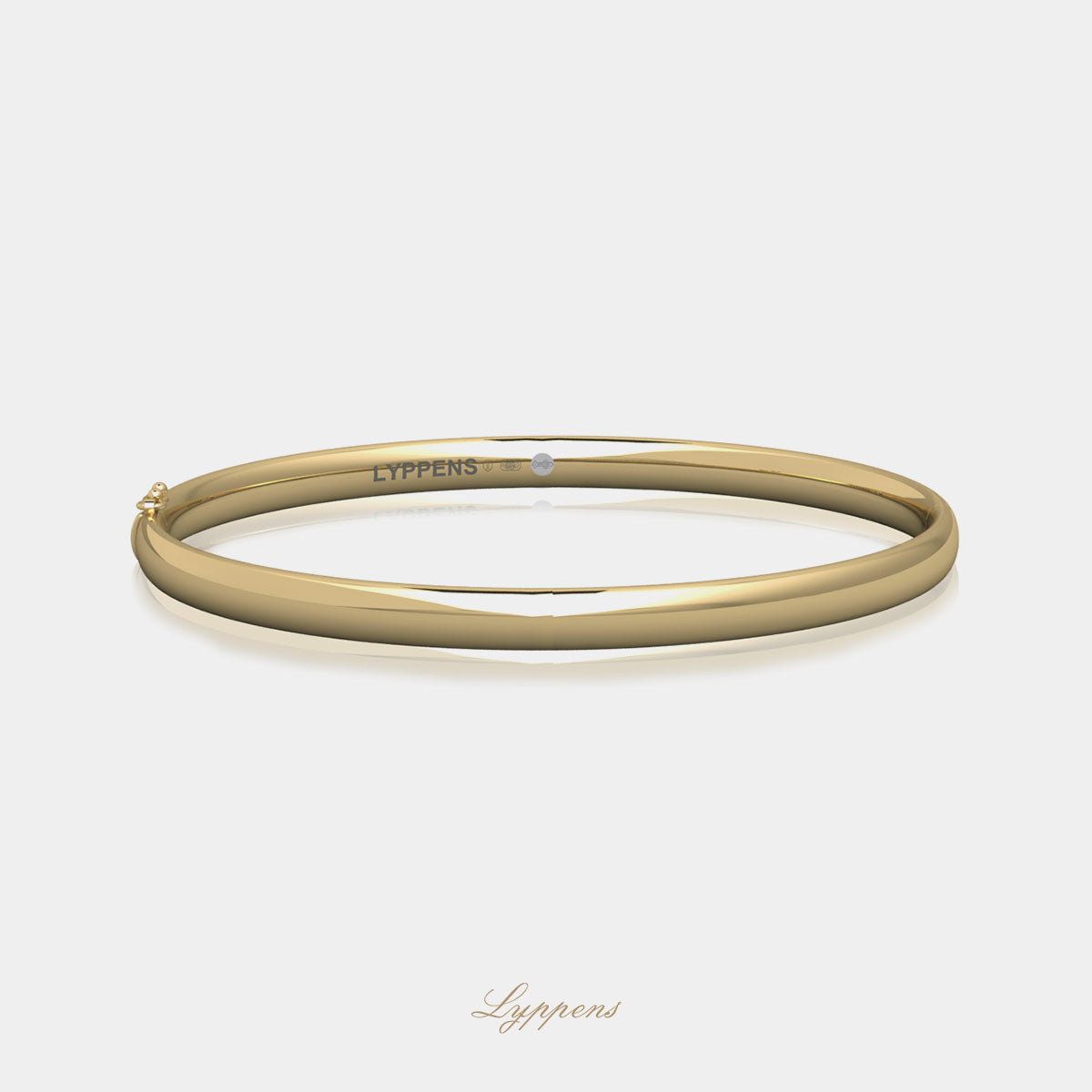 Geelgouden armband ovaal 5mm