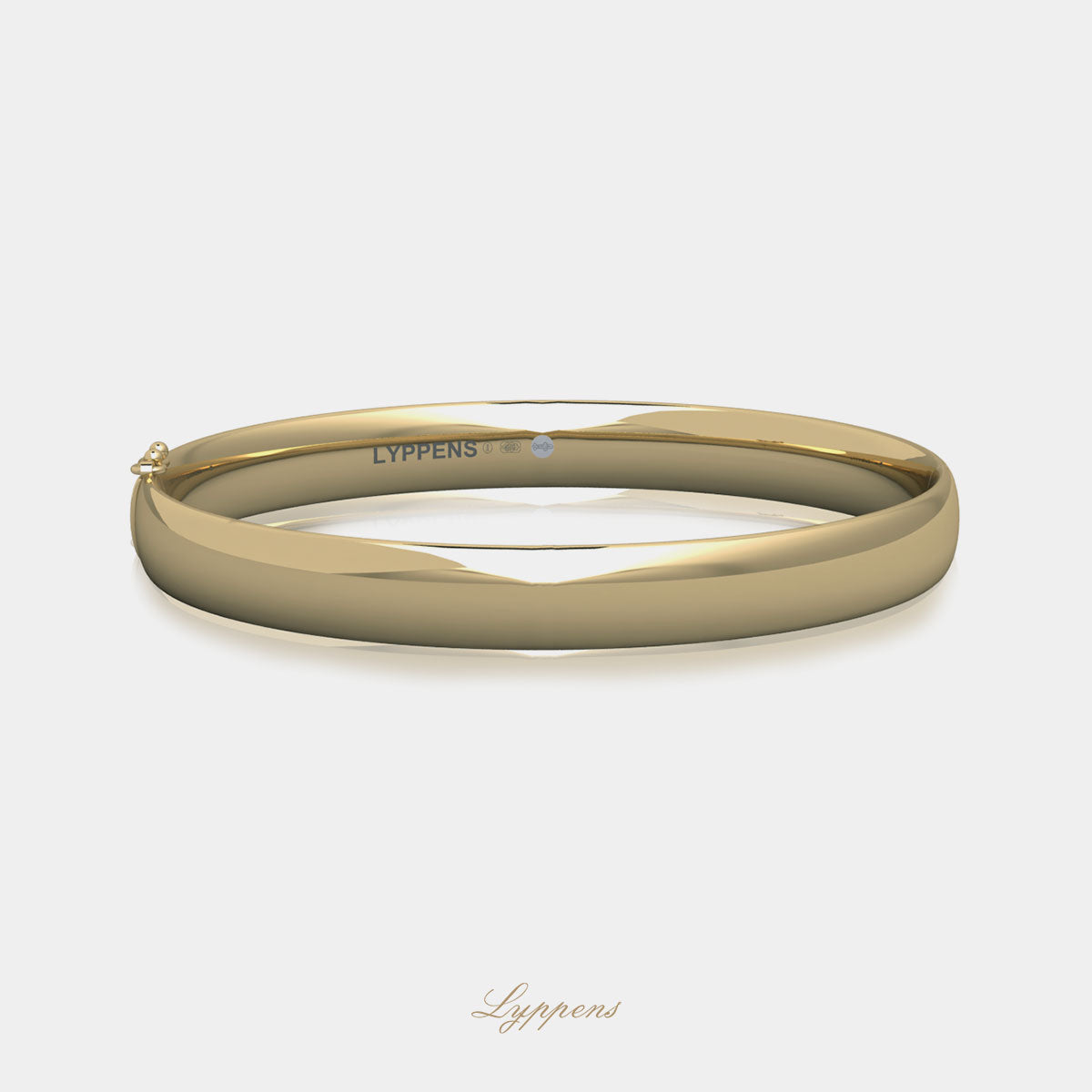 Yellow gold bracelet oval 8mm