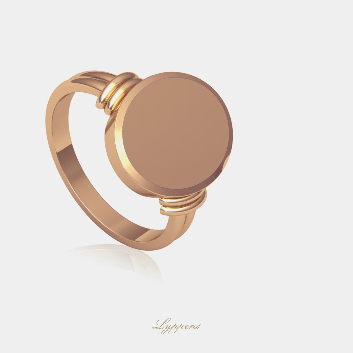 Roségouden zegelring