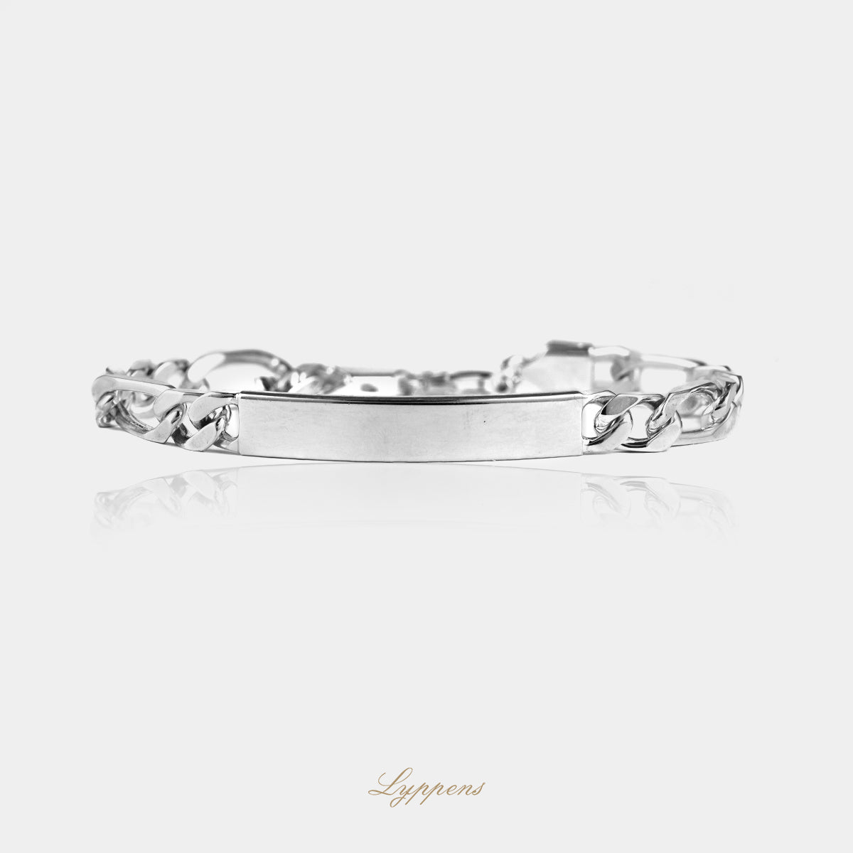 Eerste gehalte zilveren gourmet schakelarmband.