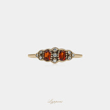 Garnet and diamonds