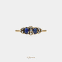 Sapphire and diamonds