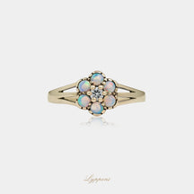 Opal and diamond