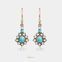 Turquoise and pearls