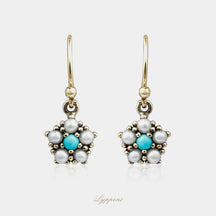 Turquoise and pearls