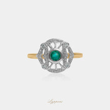 Emerald and diamond
