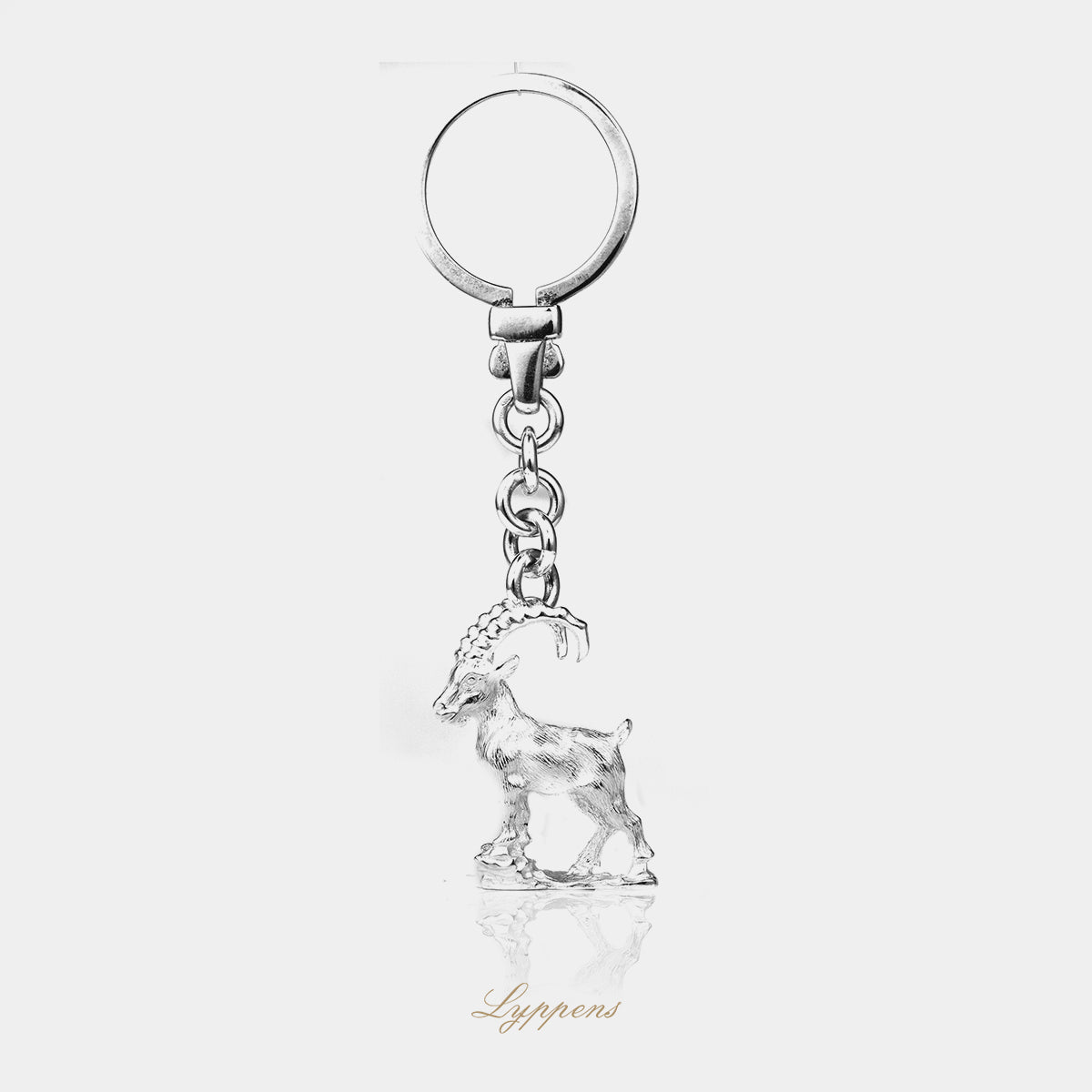 Zilveren "Steenbok" sterrenbeeld sleutelhanger