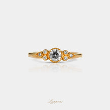 Geelgoud met diamant