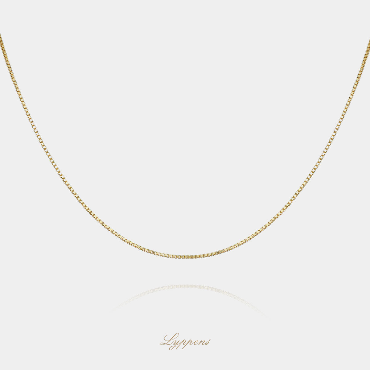 Geelgouden venetiaanse schakelcollier