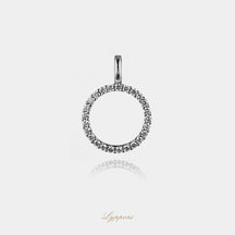 Witgoud met diamant