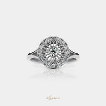 Witgoud met diamant