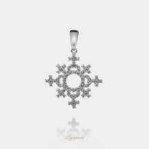 Witgoud met diamant