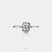 Witgoud met diamant